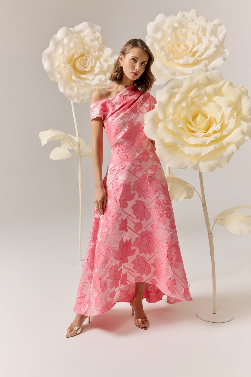 Dionne Asymmetrical Maxi Gown - Dress - Elliatt