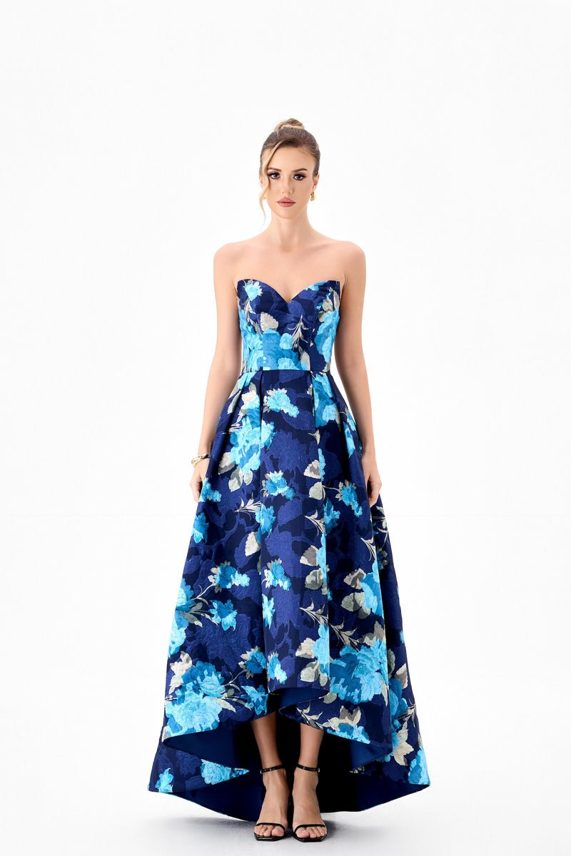 Tanica Strapless Hi-Lo Gown - Dress - Bariano