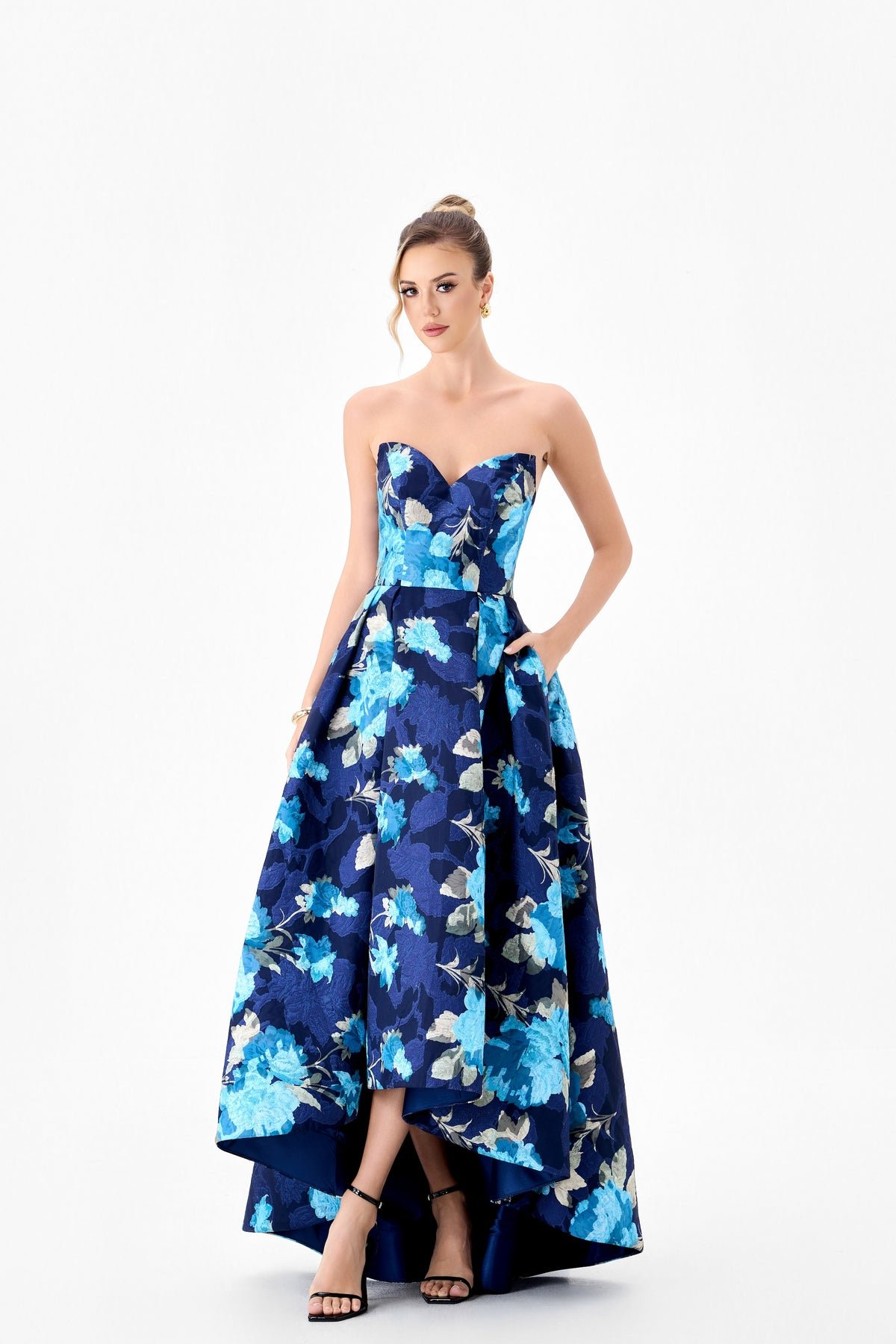 Tanica Strapless Hi-Lo Gown - Dress - Bariano