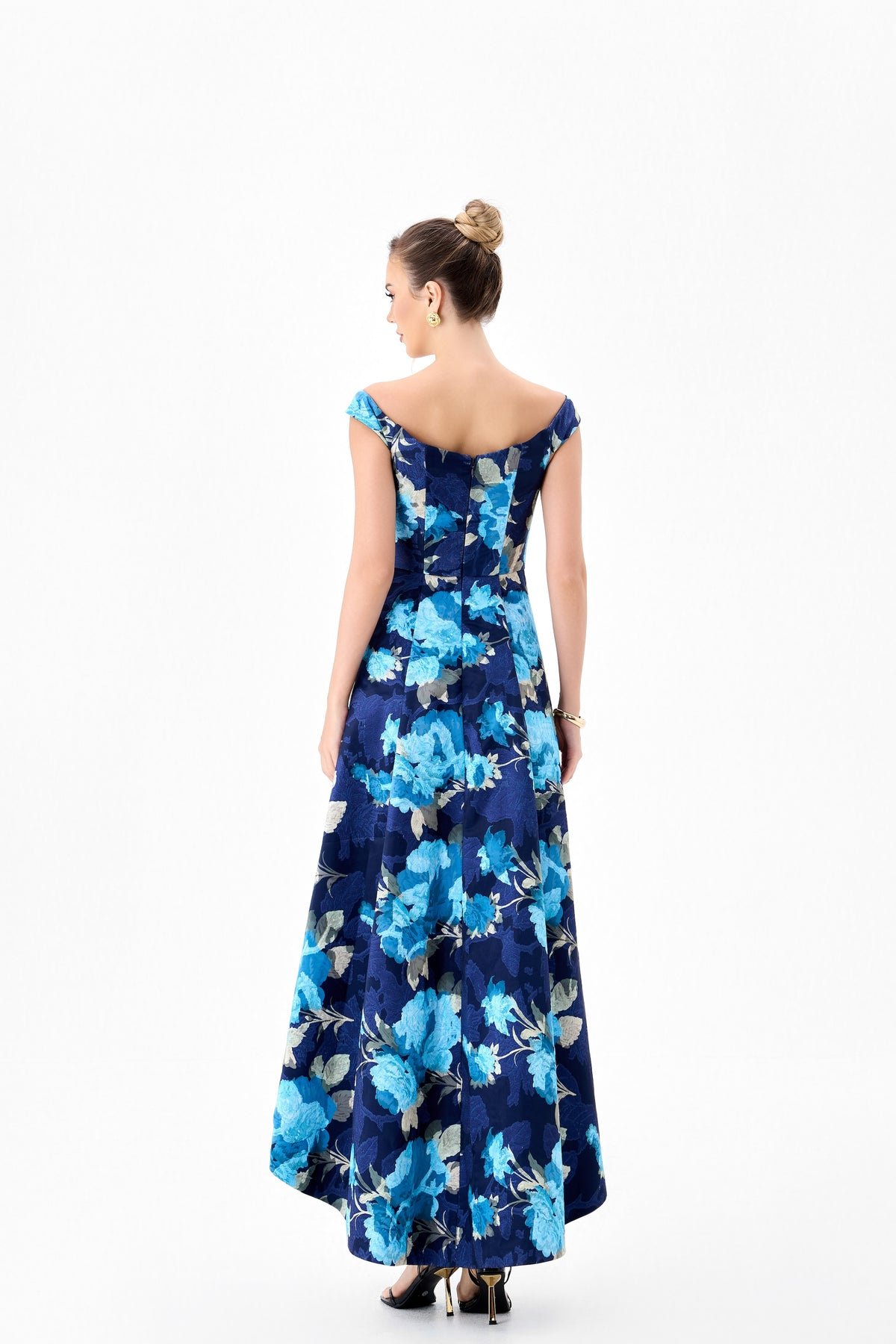 Abida Scoop Neck Hi-Low Dress - Dress - Bariano
