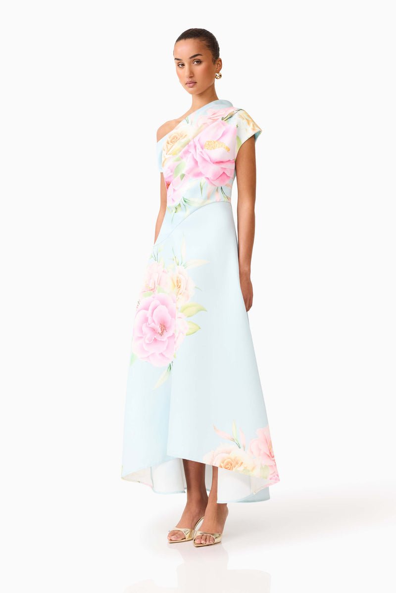 Harper Asymmetrical Gown - Dress - Elliatt