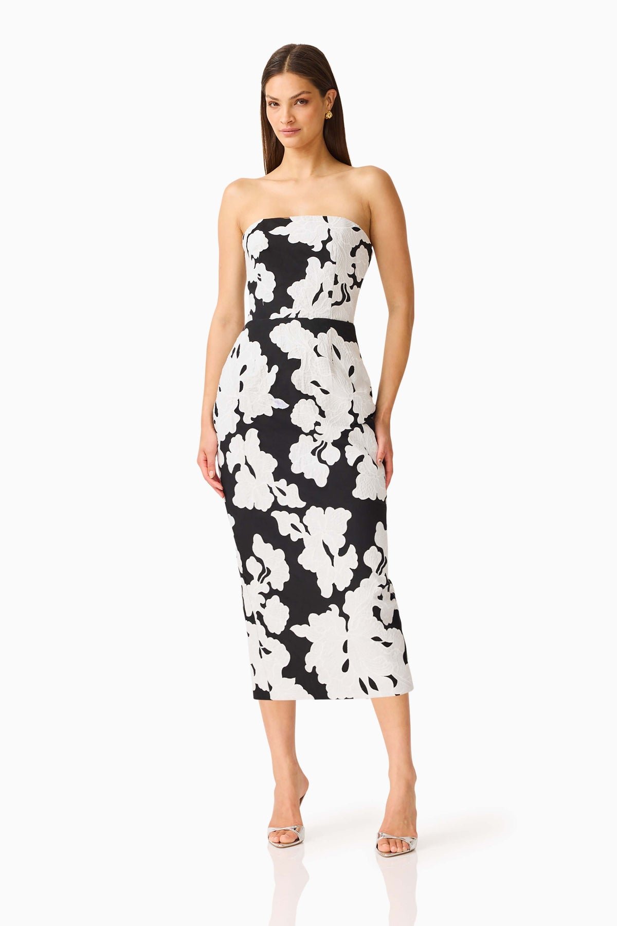 Bloomnoir Midi Column Dress - Dress - Elliatt