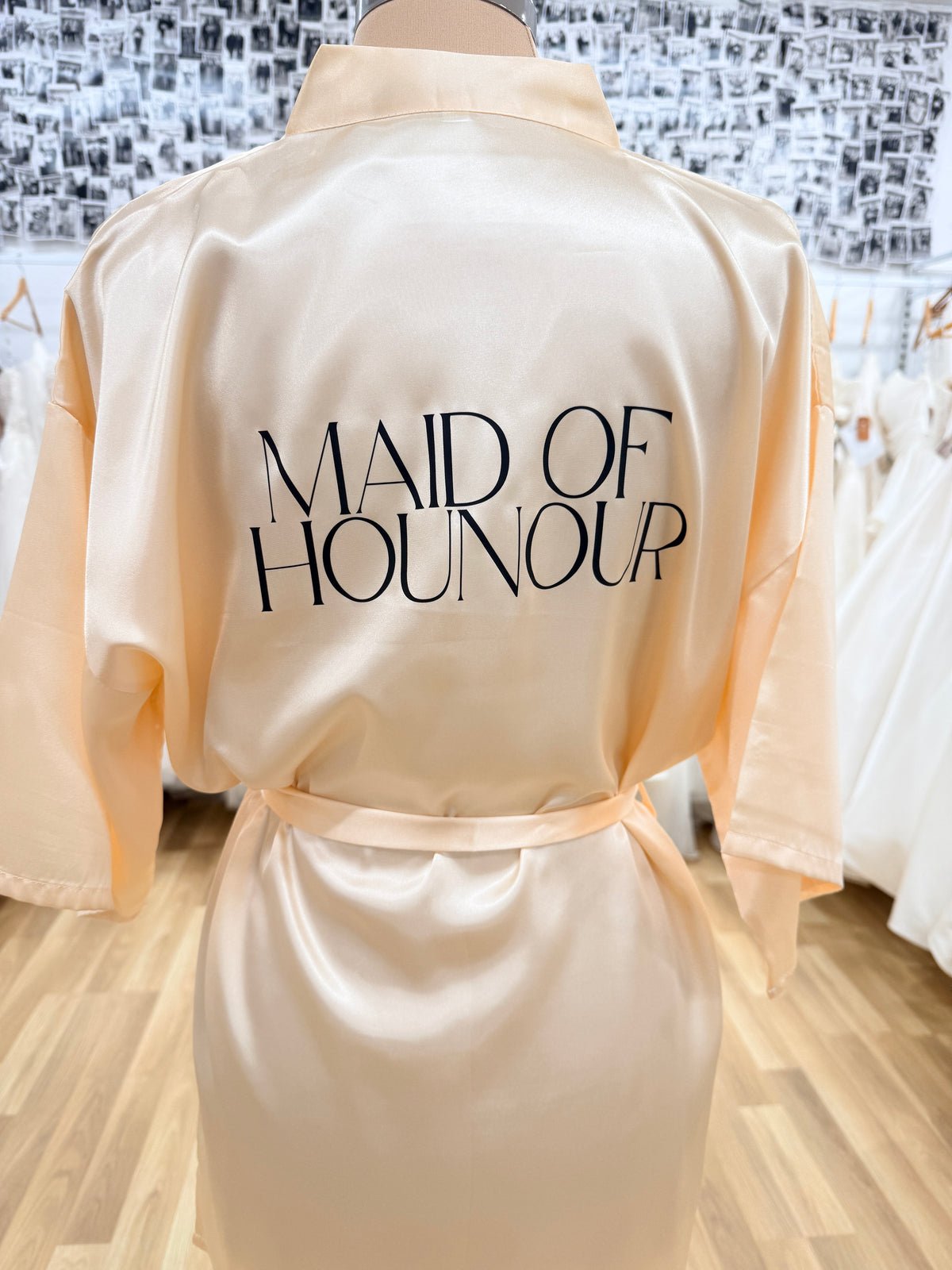 Maid of Honour Satin Robe - Giftware - Honey Fawn Boutique