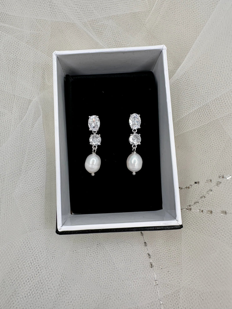 Pandora Freshwater Drop Pearl Earring - Jewellery - Windsor Bridal Jewellery
