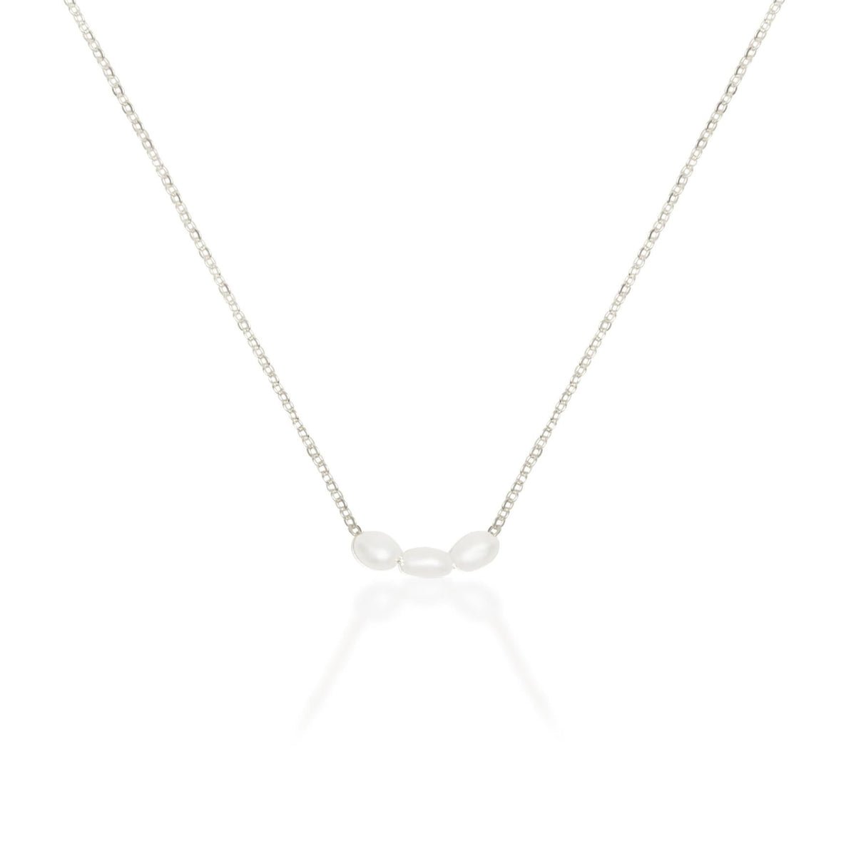 Mini Pearl Necklace - Silver - Jewellery - Saint Valentine