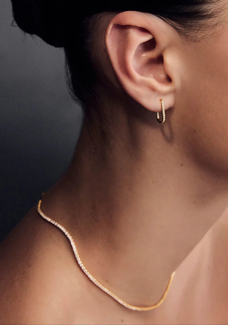 Palais Fine Tennis Necklace - Gold - Jewellery - Saint Valentine