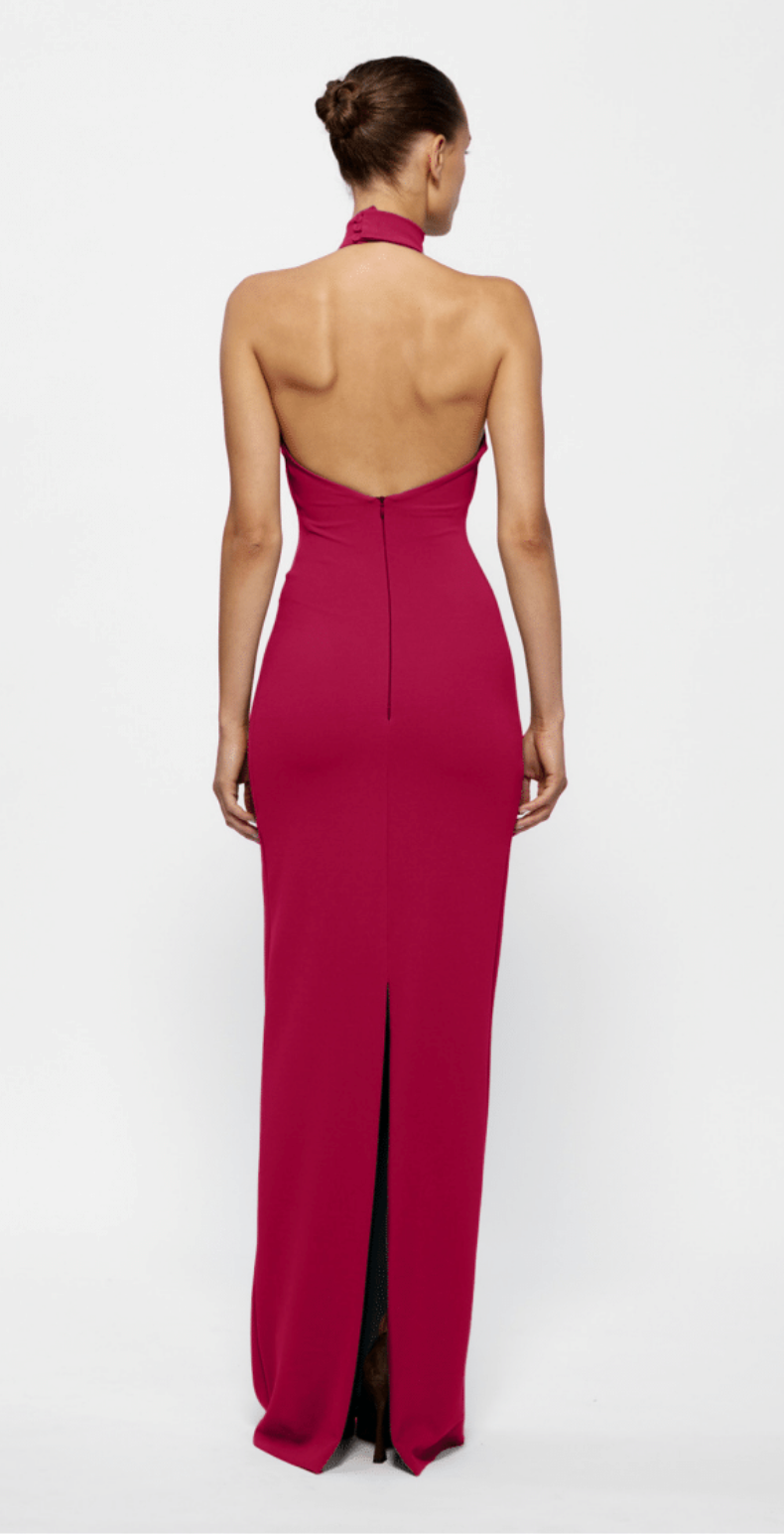 Rhi Gown Raspberry - Dress - Effie Kats