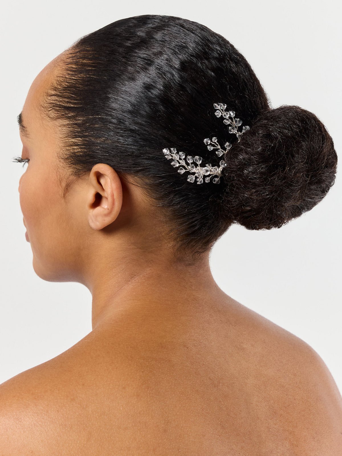 Crystal Foilage Hair Pin 3 Set - Accessory - POIRIER