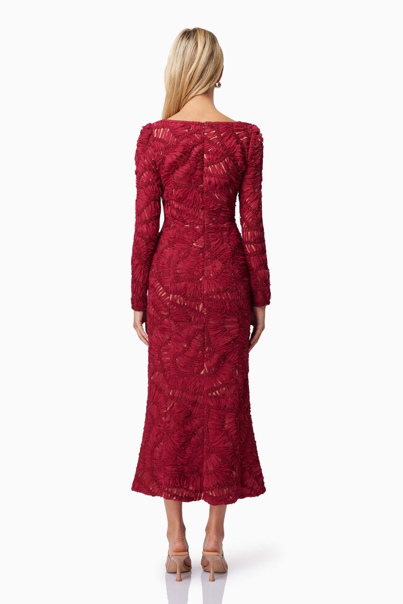 Addison Midi Long Sleeve Dress - Dress - Elliatt