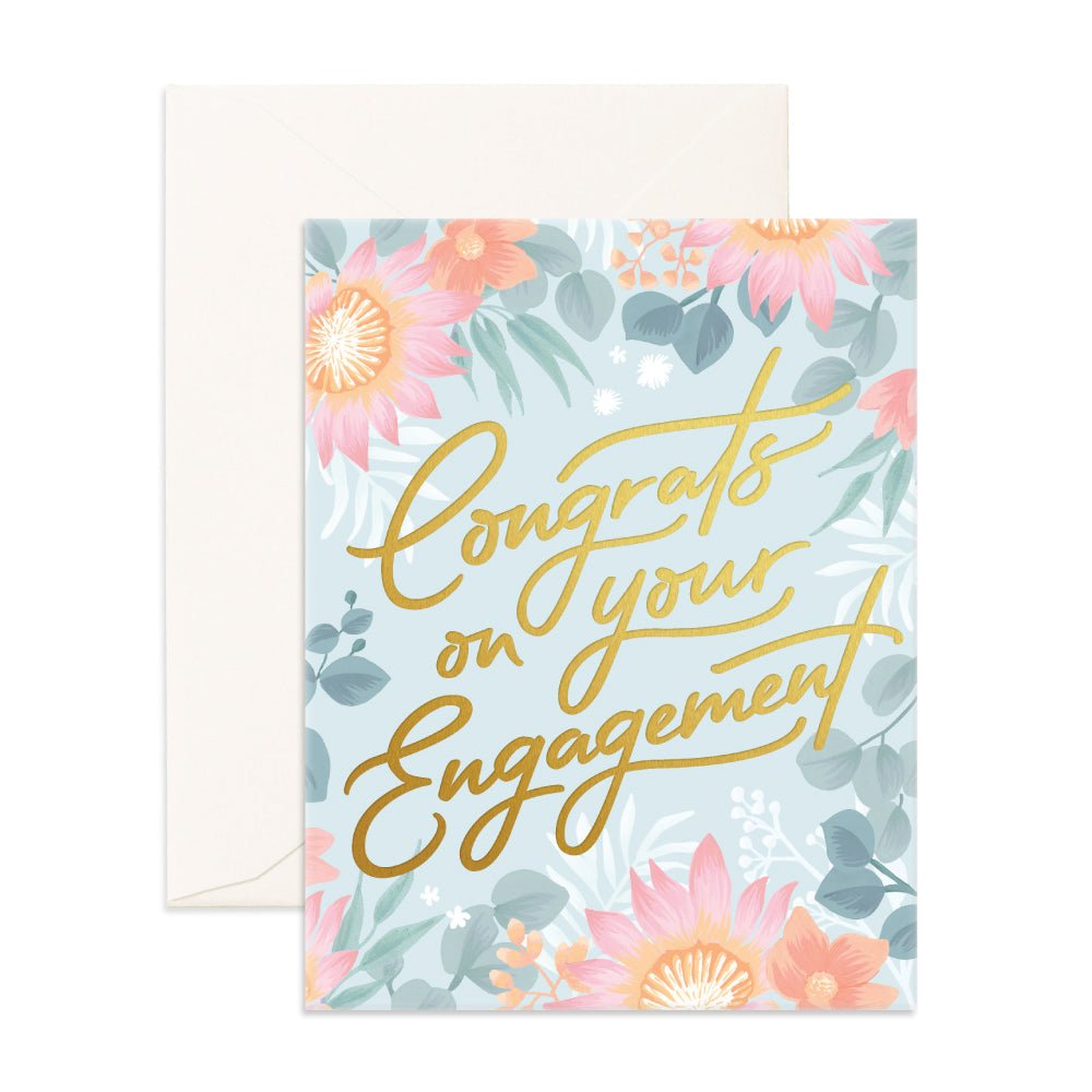 Congrats Engagement Greeting Card - Giftware - Fox and Fallow