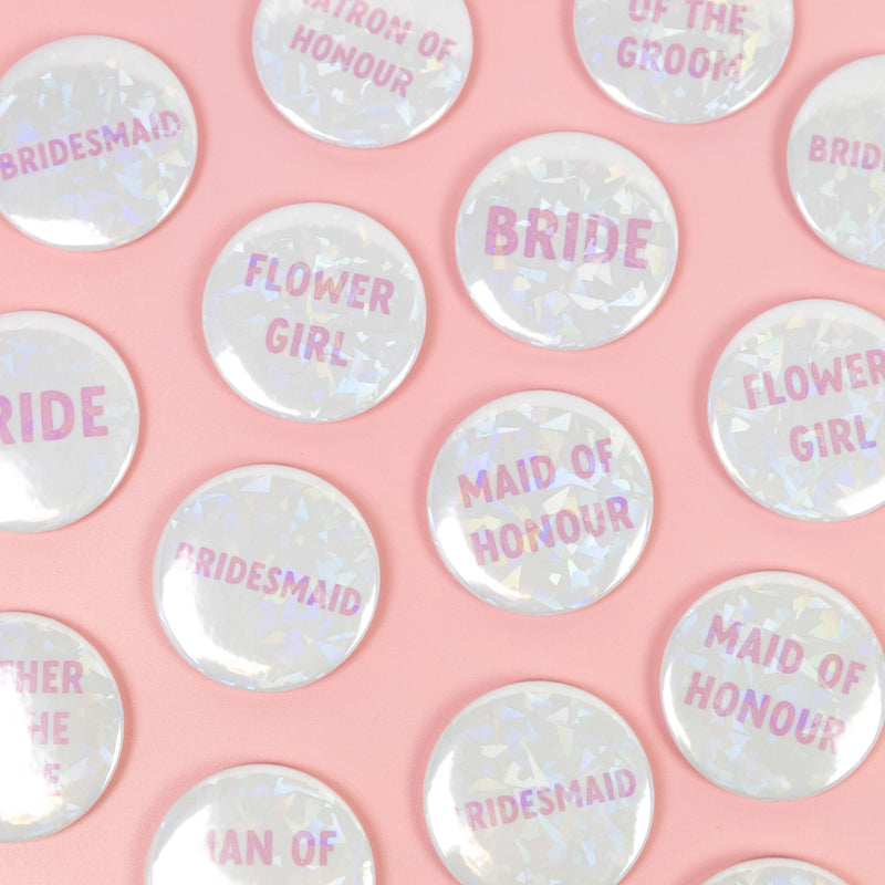 Holographic Matron of Honour Badge - Giftware - Honey Fawn Boutique