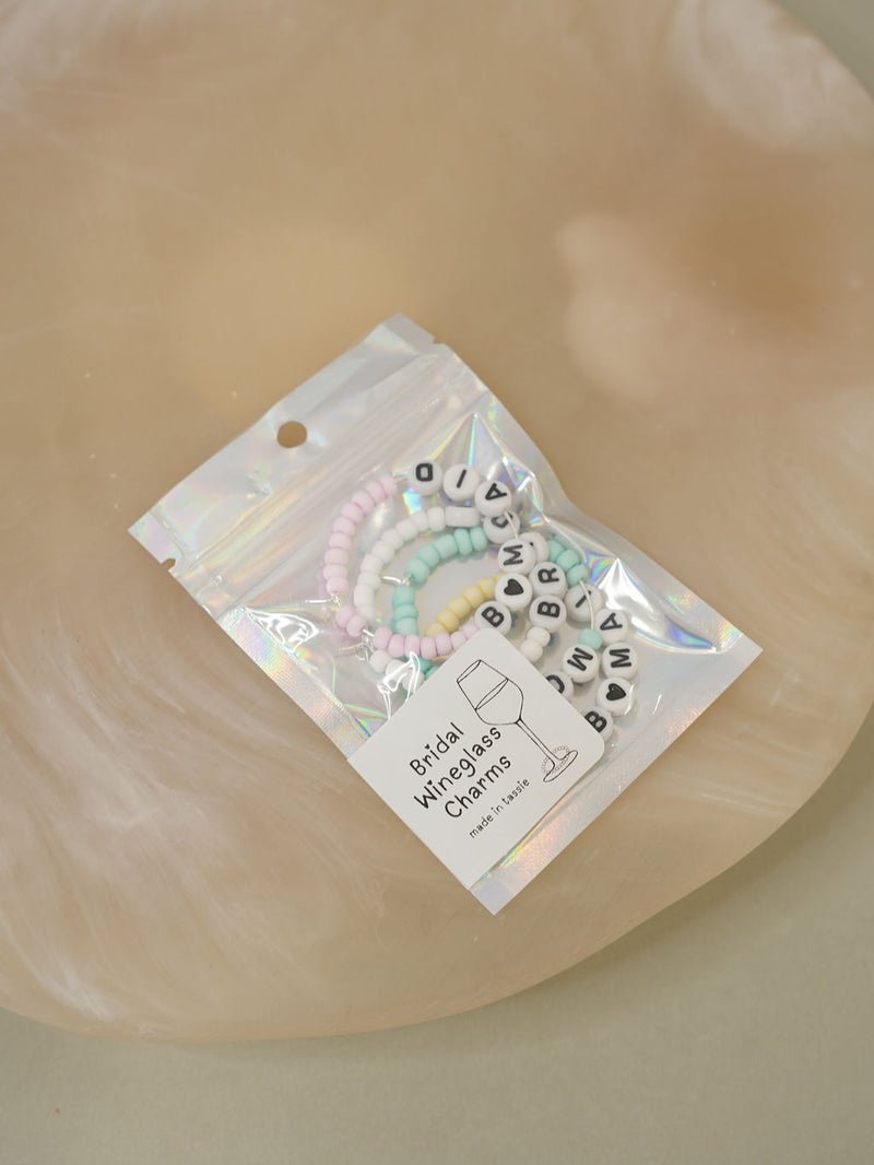 Wineglass Charm - Bridal Party - Giftware - Honey Fawn