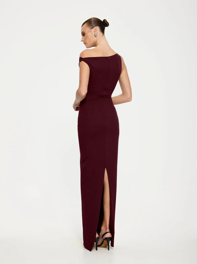 Inaya Gown Wine - Dress - Effie Kats
