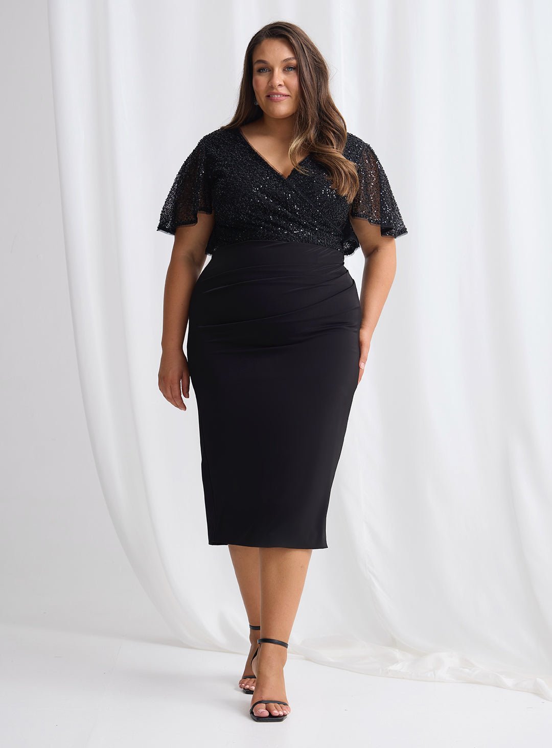 Joyce Beaded Midi - Dress - Trellis Lane