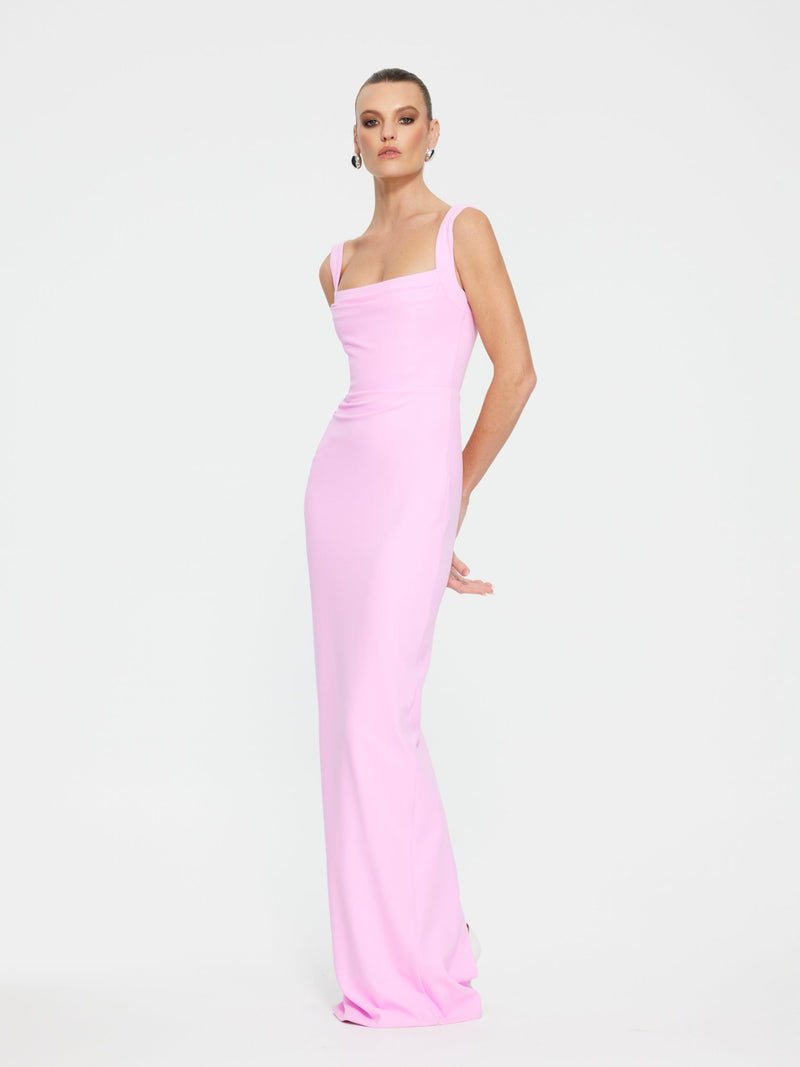Marbella Gown Taffy Pink - Dress - Effie Kats