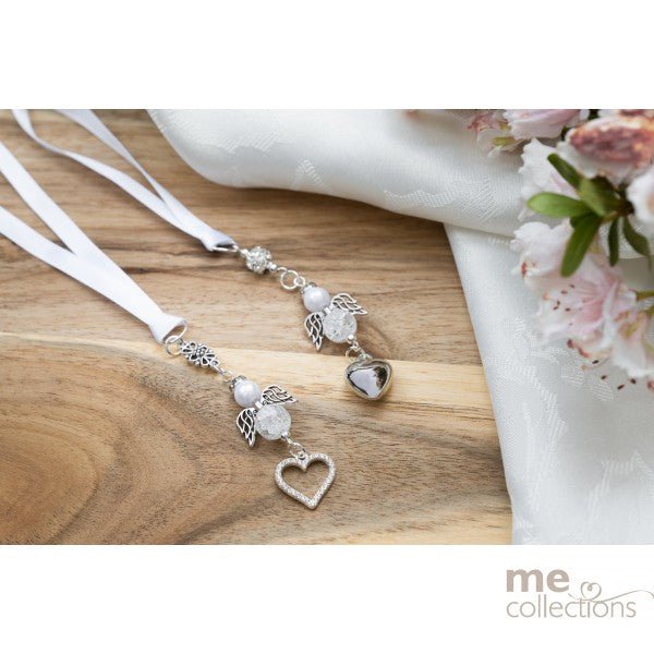 Angel Diamante Heart Bridal Keepsake - Giftware - ME Collections