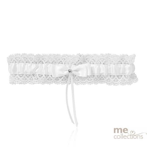 Satin White Garter - Giftware - ME Collections