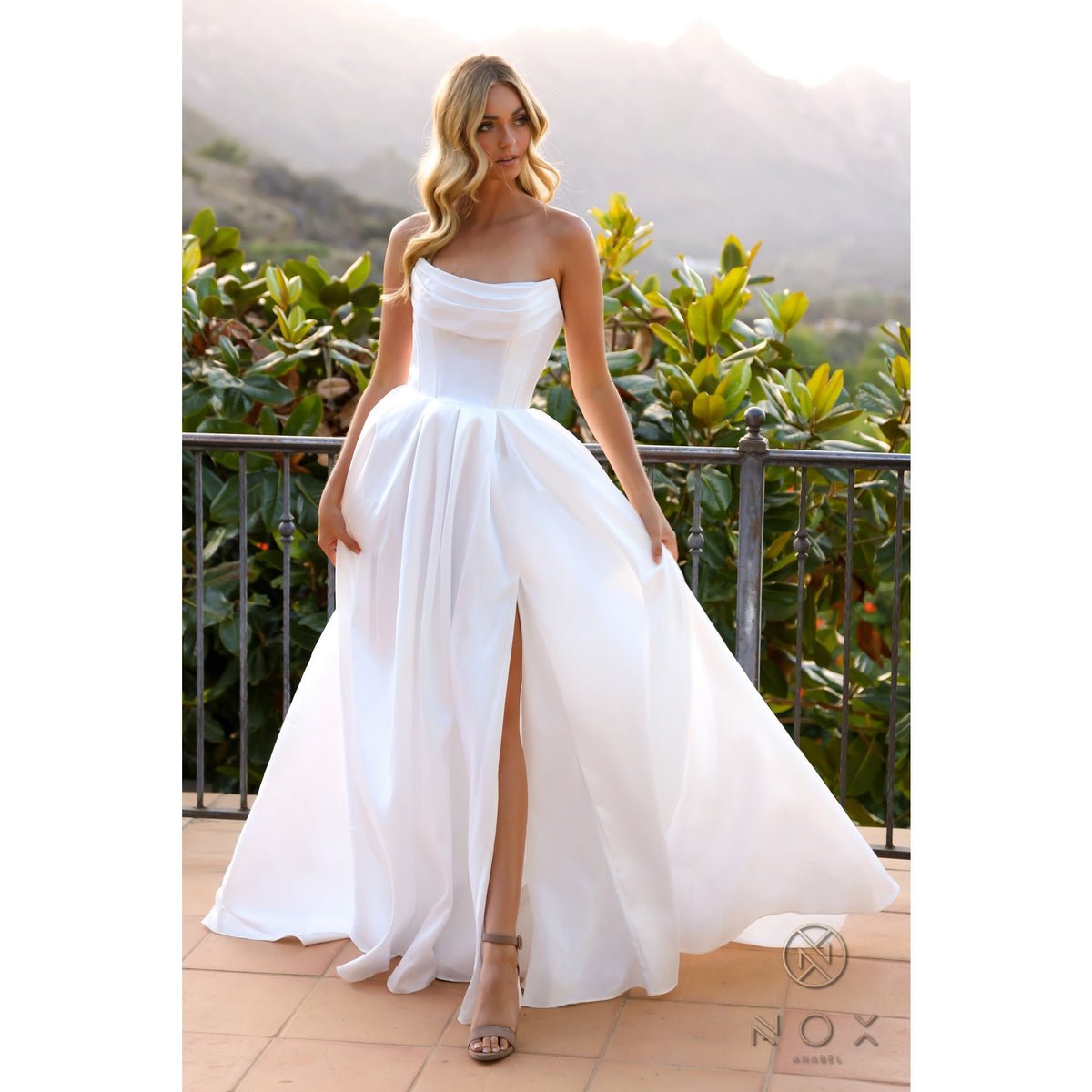 Dior Strapless Corest A-Line Wedding Gown - Wedding Gown - Nox Anabel