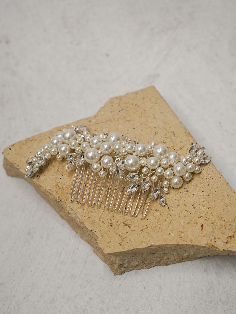Rae Pearl Bridal Comb - Jewellery - Windsor Bridal Jewellery